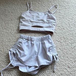 White five dancewear set